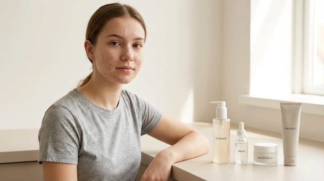teenage acne skincare routine