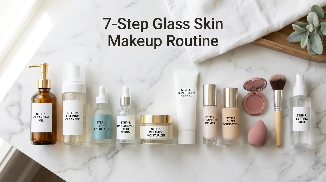glass skin makeup tutorial 1