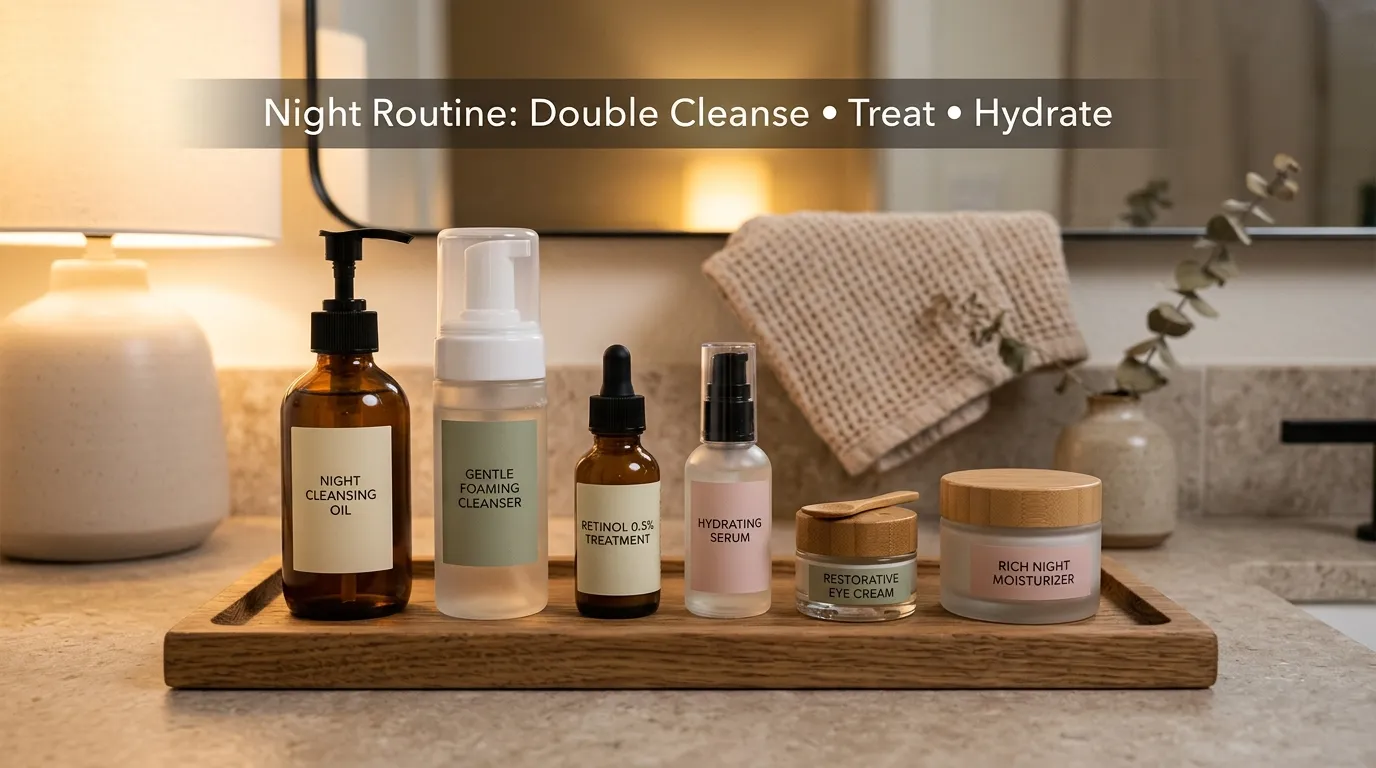 skincare routine morning and night 3