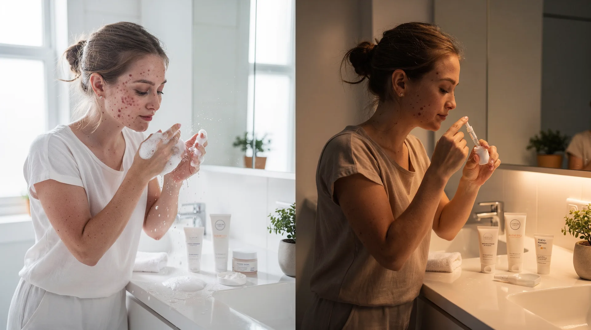 Routine chăm sóc da mụn 4 bước hoàn hảo chỉ 5 phút sáng tối cho người mới bắt đầu 485672