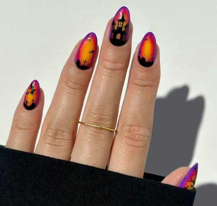 50 simple halloween nails that are chic 020 24932e8eb8
