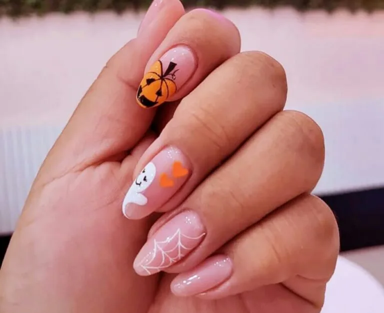 black and orange halloween nails 012 379a3dbb65