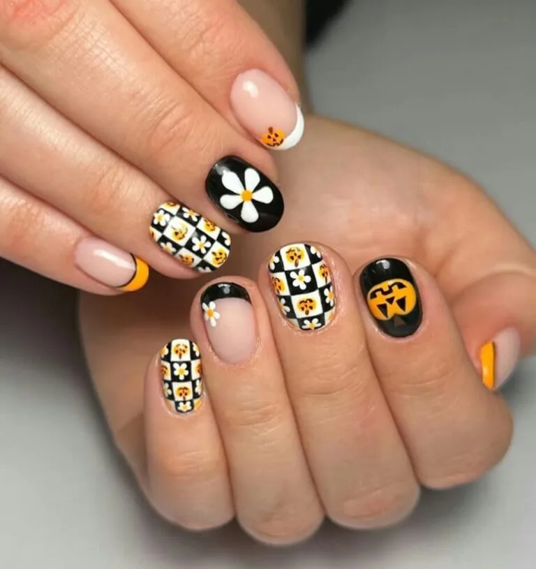 black and orange halloween nails 035 9aa6a60b30