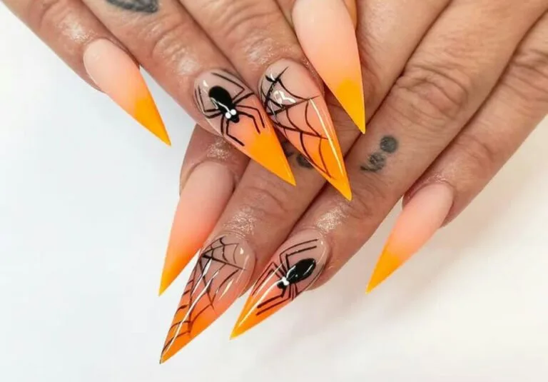 black and orange halloween nails 039 47cc79f65e