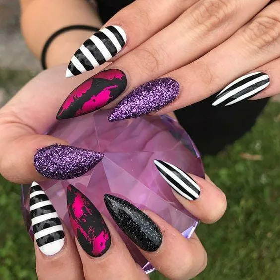 black and purple halloween nails 005 9cf1720a03