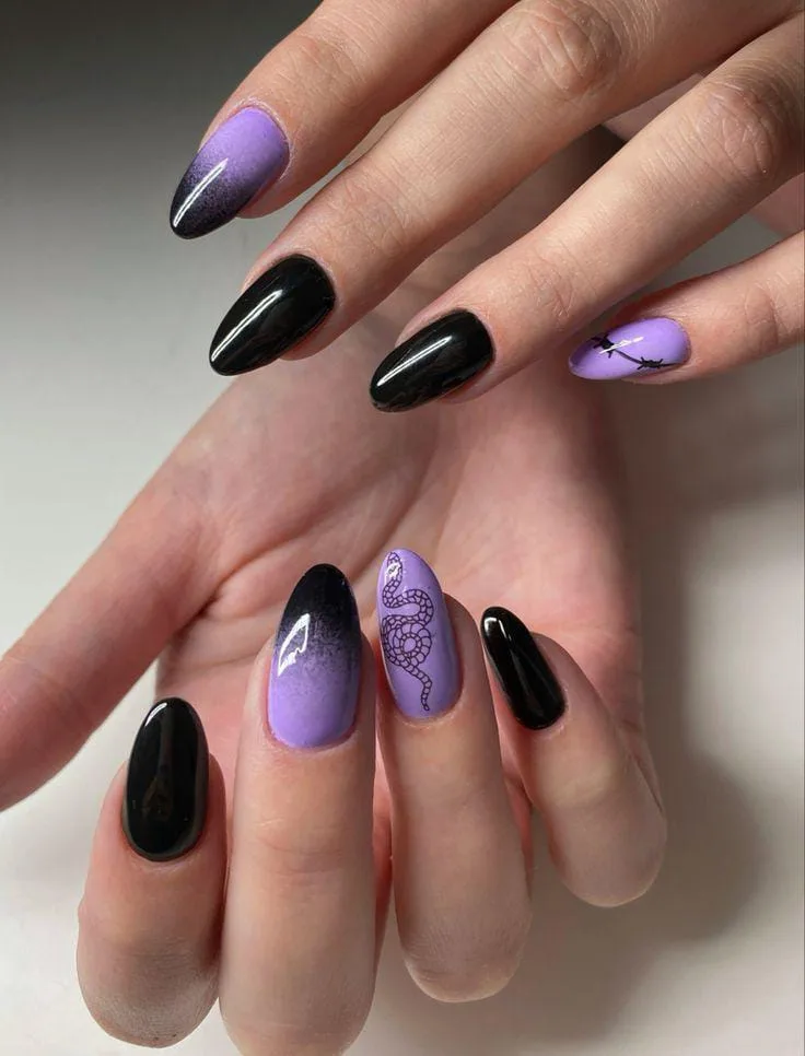 black and purple halloween nails 015 cb95c1c83c