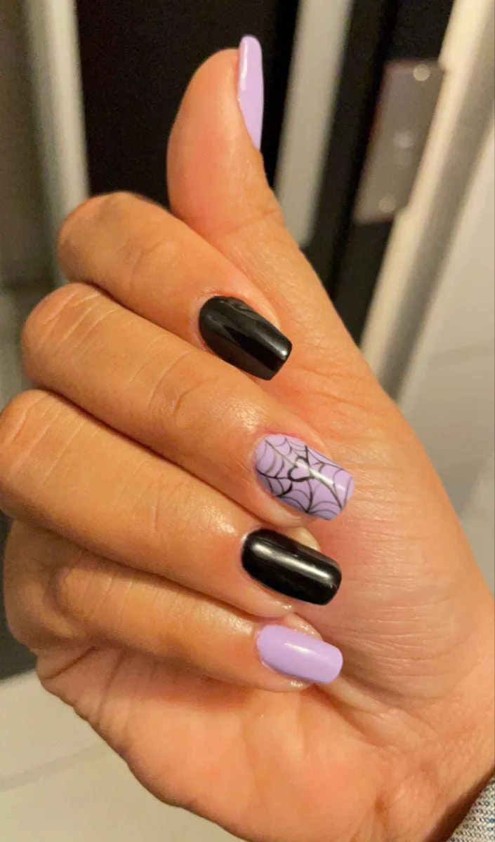 black and purple halloween nails 018 230c4b6c4e