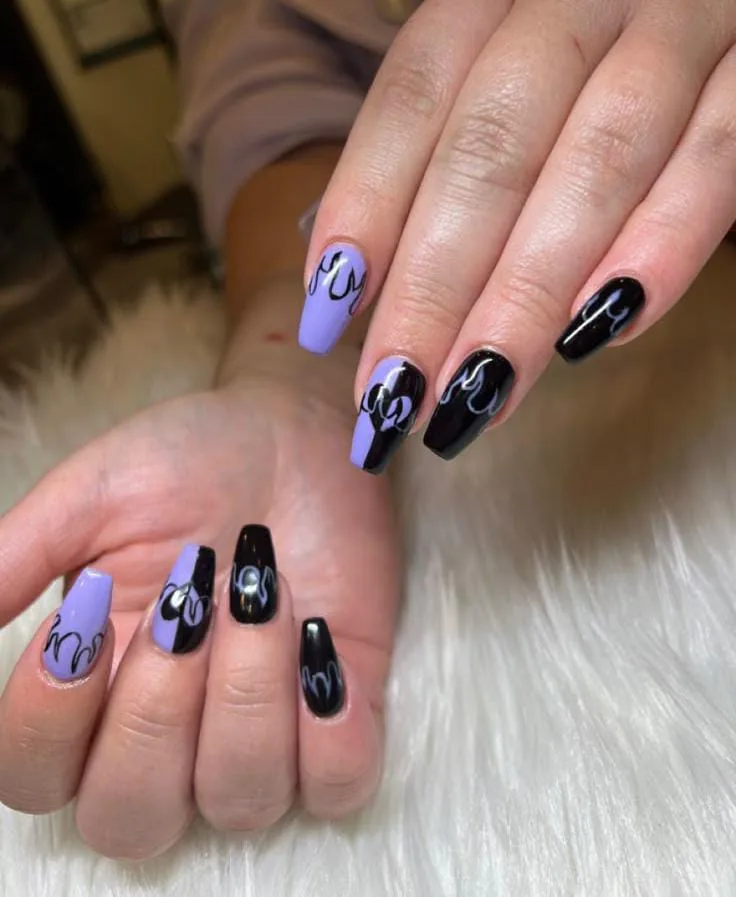 black and purple halloween nails 020 580bed949d