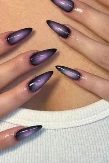 black and purple halloween nails 023 cd85688dd1