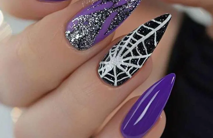 black and purple halloween nails 041 fe5f69e40e