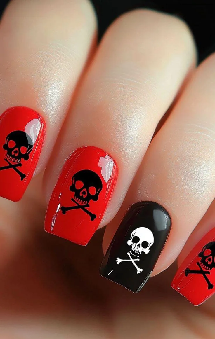 black and red halloween nails 010 ed961e3012