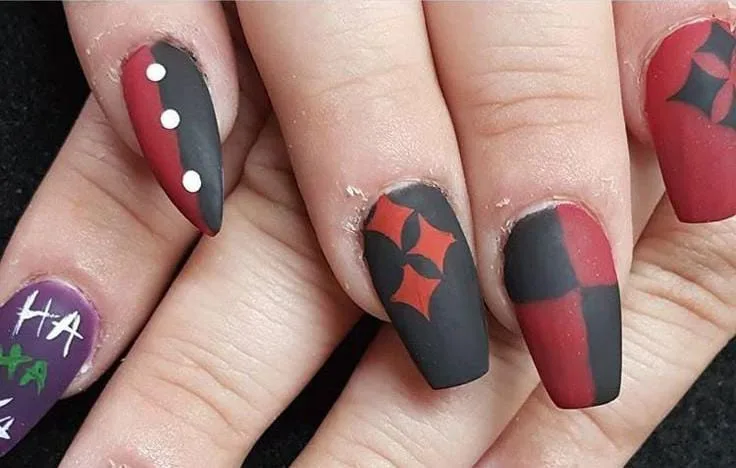 black and red halloween nails 032 457775ddda