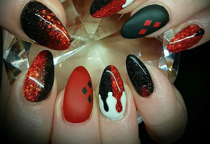 black and red halloween nails 033 77cb9ab336