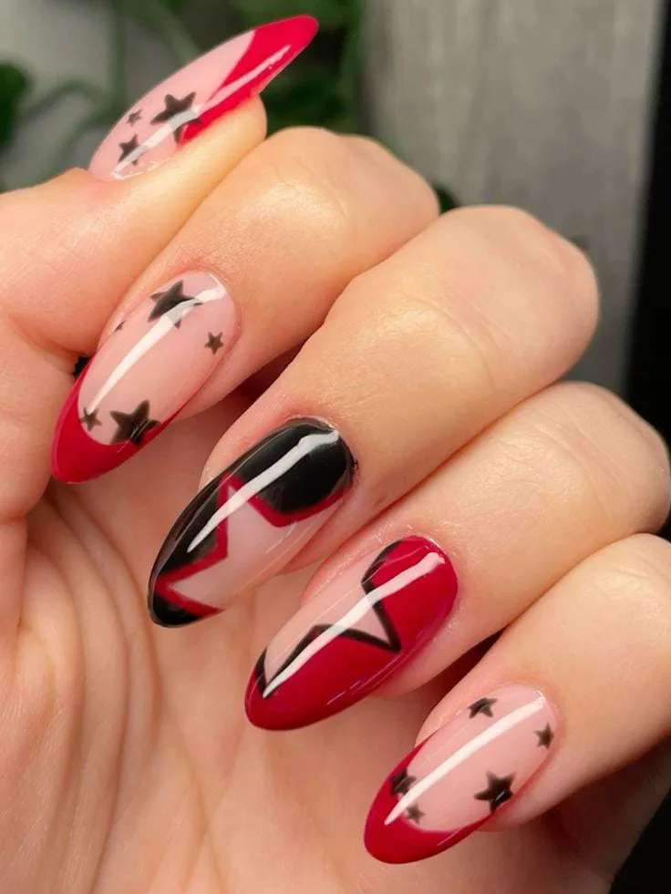 black and red halloween nails 036 b811ca738d
