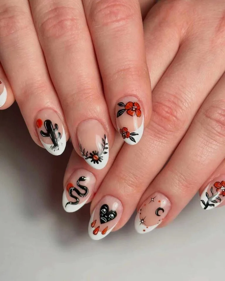 black and white french tip nail designs 008 6c1e6773c5