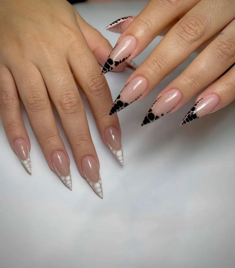 black and white french tip nail designs 011 eb8b4e479f