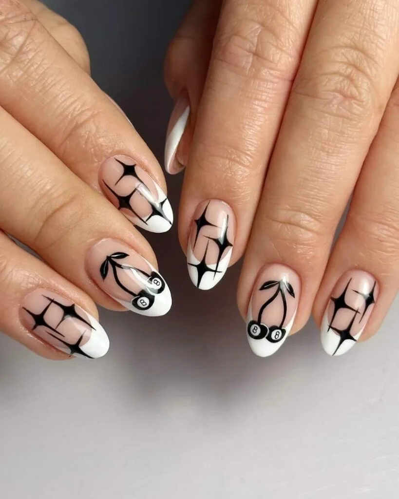 black and white french tip nail designs 012 6b379a462f