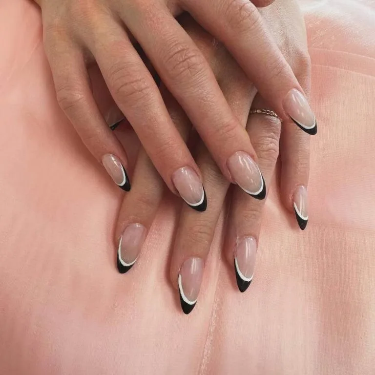 black and white french tip nail designs 018 f3e0520dc4