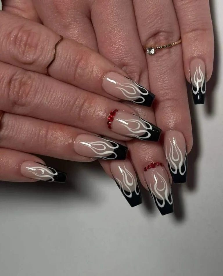 black and white french tip nail designs 024 c6fb861bd9
