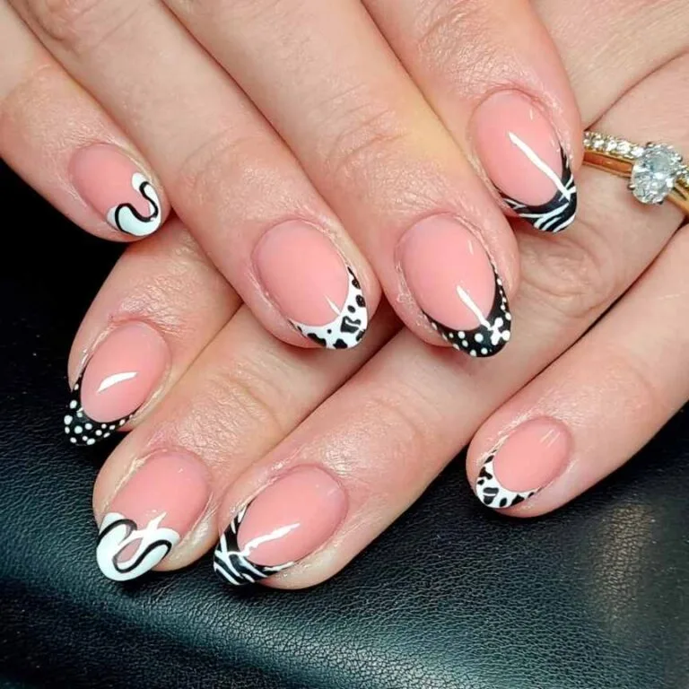 black and white french tip nail designs 029 c1ce8e22c8