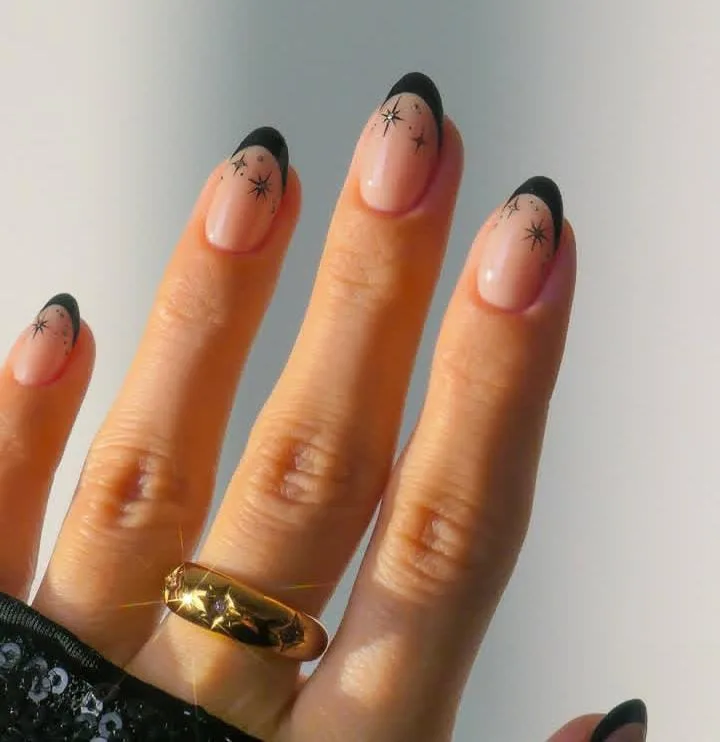 black french tip almond nails 008 3101225f6b