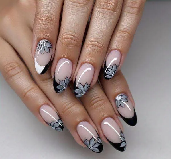 black french tip almond nails 042 4dac12ac6f