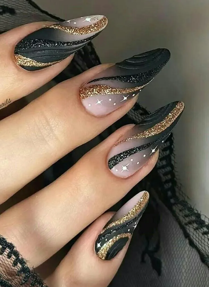 black winter nails 034 6994843e8b