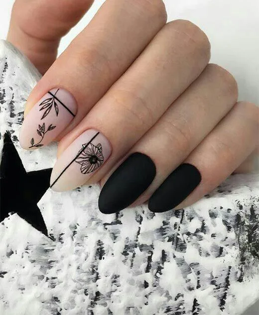 black winter nails 043 0fffecaedb