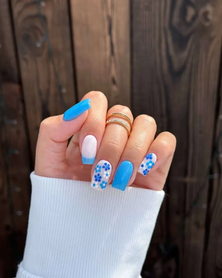 blue and white french tip nails 011 5908d993bb