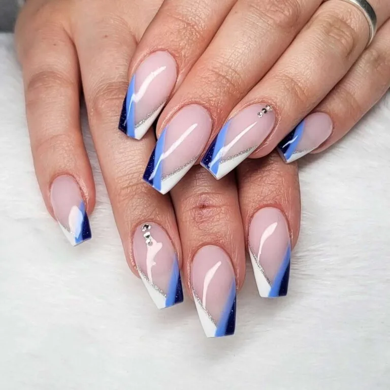 blue and white french tip nails 031 f8962412f6