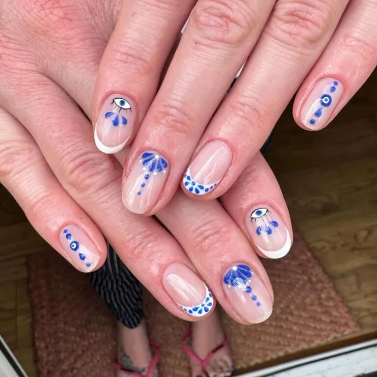 blue and white french tip nails 047 0c2aeabc03