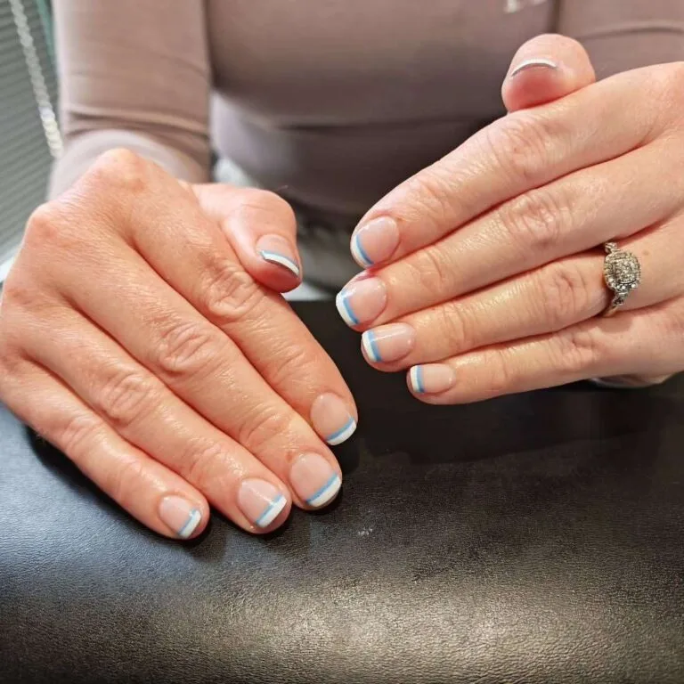 blue and white french tip nails 049 15764961c8