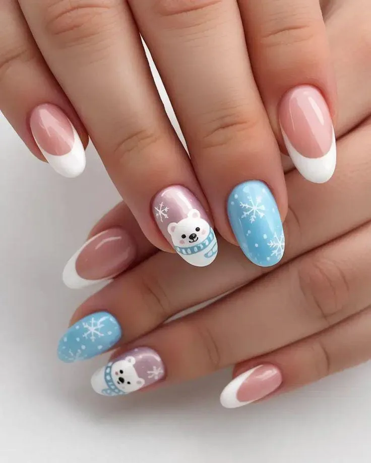 blue and white winter nails 007 e00bd26136