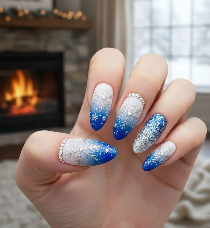 blue and white winter nails 015 a1d8b538dc