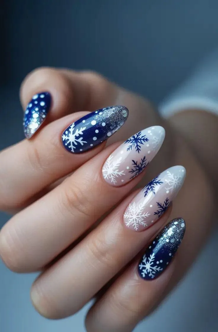 blue and white winter nails 016 27c1b1fd56