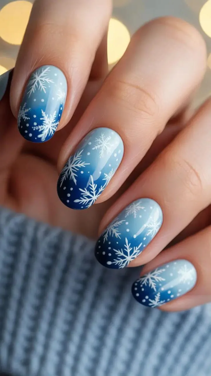 blue and white winter nails 045 d81f37d01a