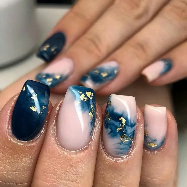 blue fall nails 029 b54bf3e723