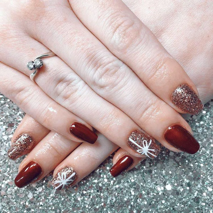brown christmas nails 017 6233e54298