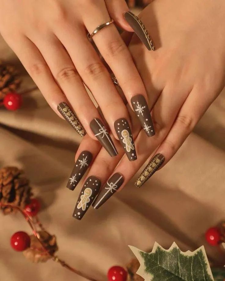 brown christmas nails 020 a91325eee0