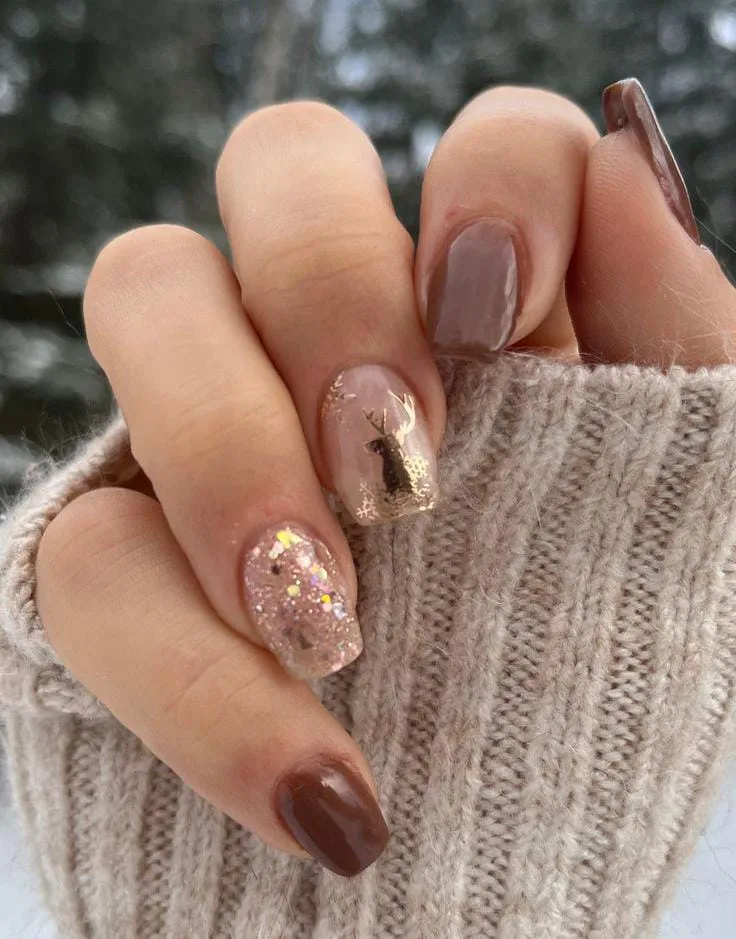 brown christmas nails 025 fd7efddeb6
