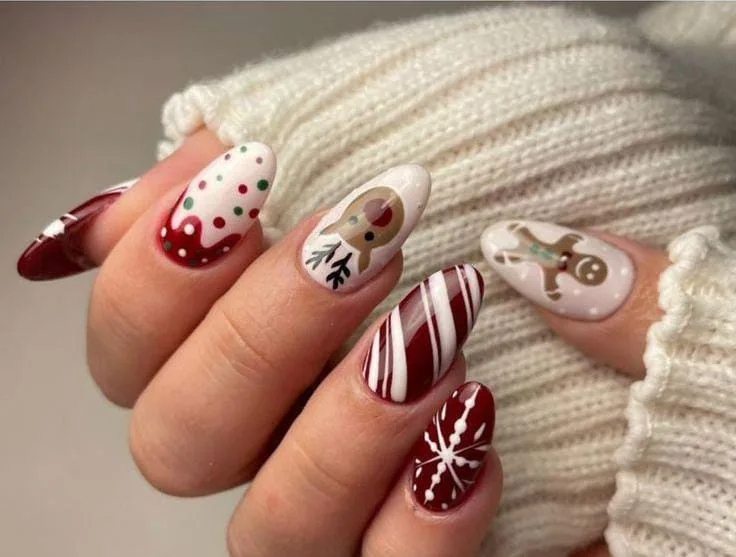 brown christmas nails 039 e74b938235