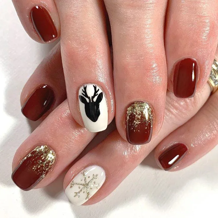 brown christmas nails 041 826fe72626