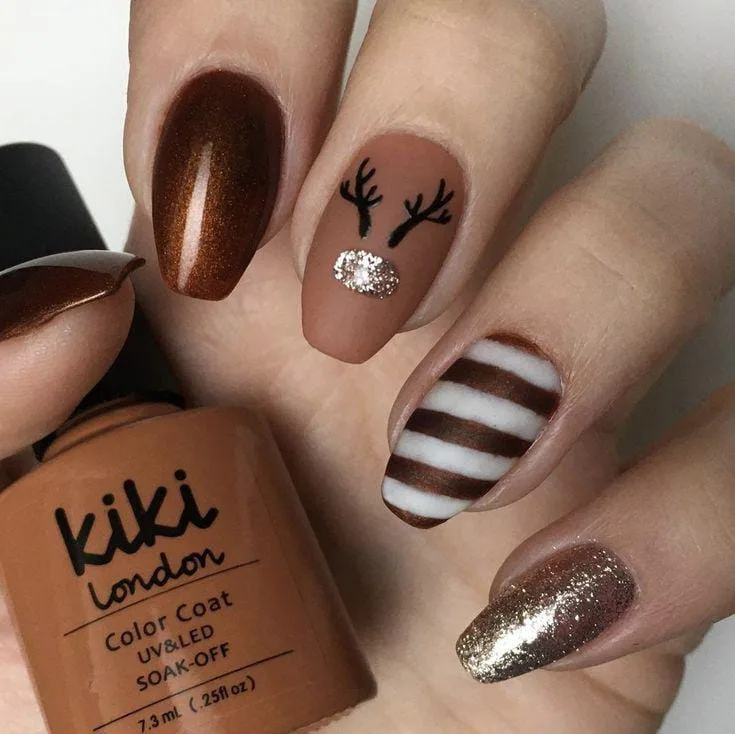 brown christmas nails 043 b2963990a2