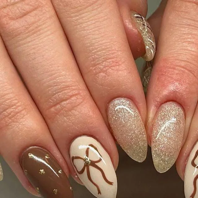 brown christmas nails 044 080131bcef