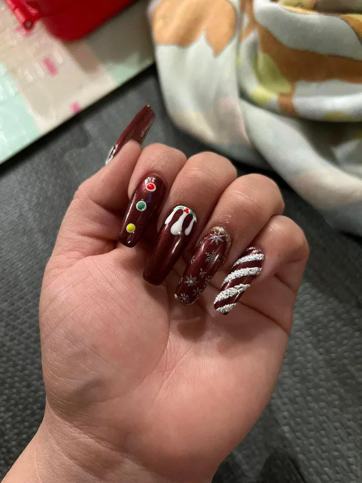 brown christmas nails 046 aab3b7397f