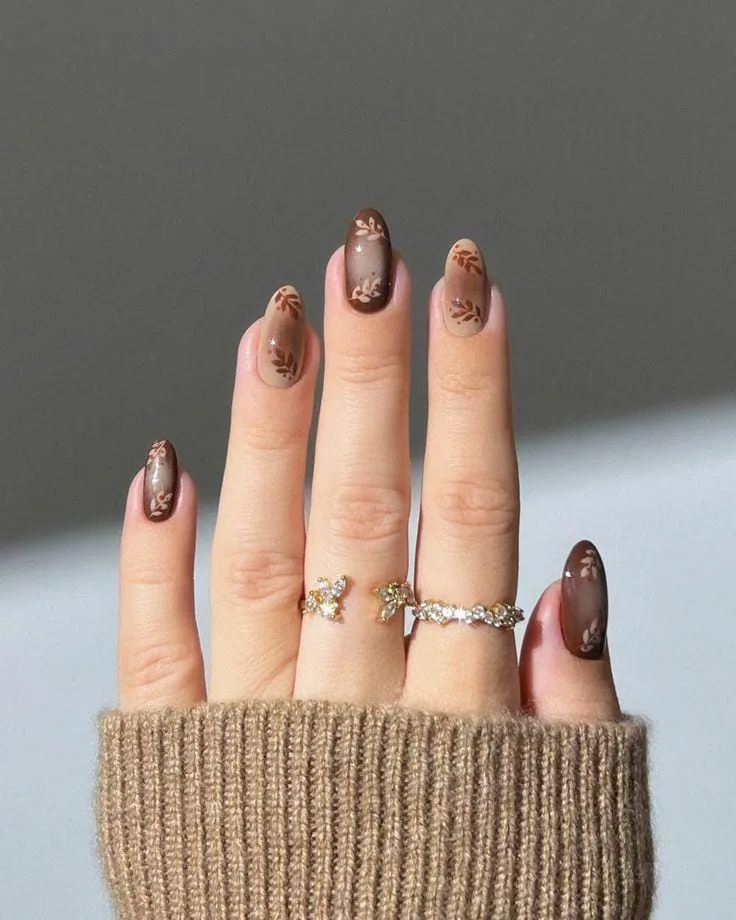 50+ Brown Fall Nails for 2025 That Capture Autumn’s Warmth 1