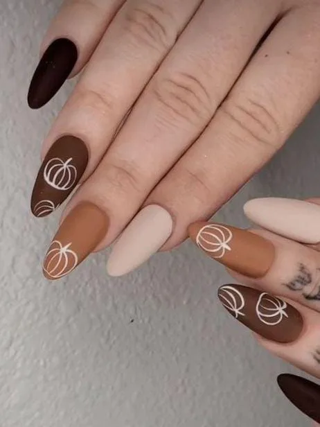 brown fall nails 017 0bfdec143c