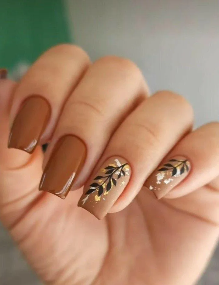 brown fall nails 039 986de51226
