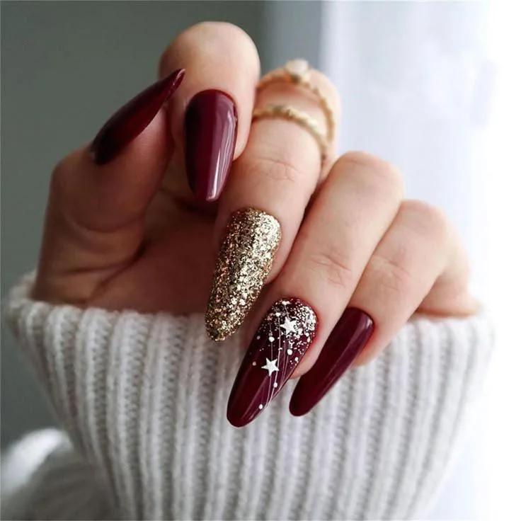 burgundy christmas nail designs 005 d3d07d8a09