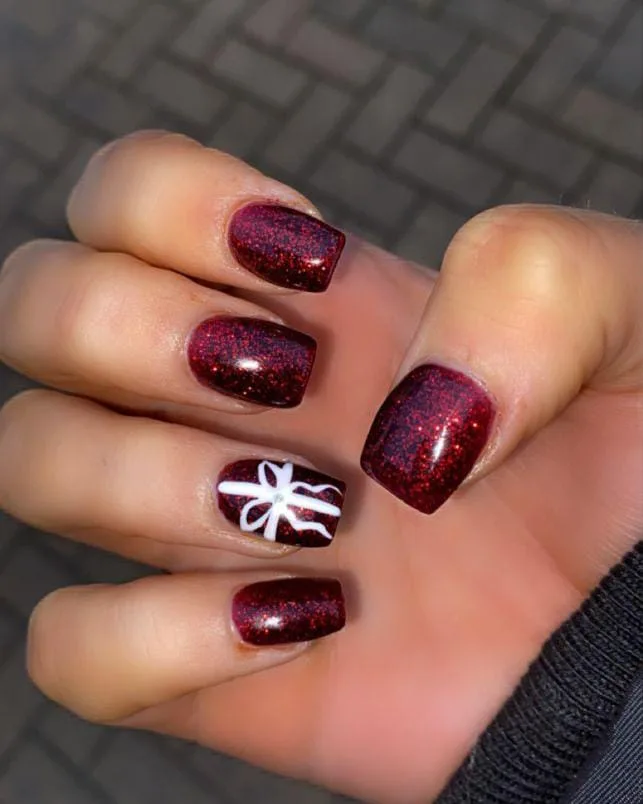 burgundy christmas nail designs 017 ed607a8903